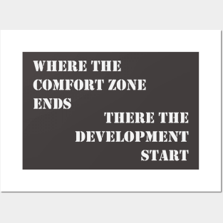 Comfort zone and development Posters and Art
